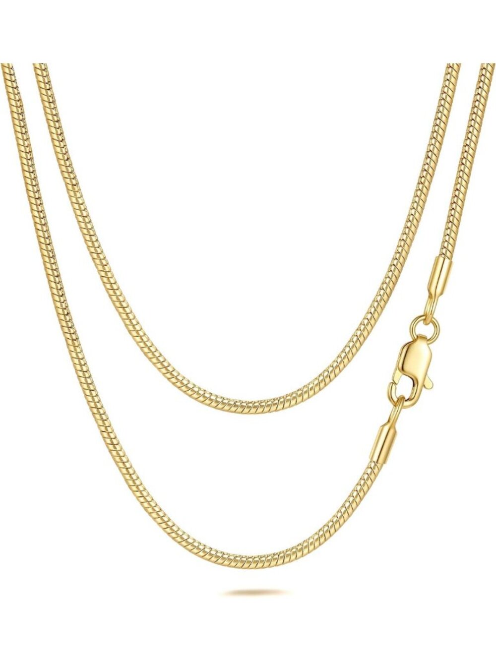 Elegant 14K Gold Necklace & Chain Set for Women - Dainty Jewelry Gift